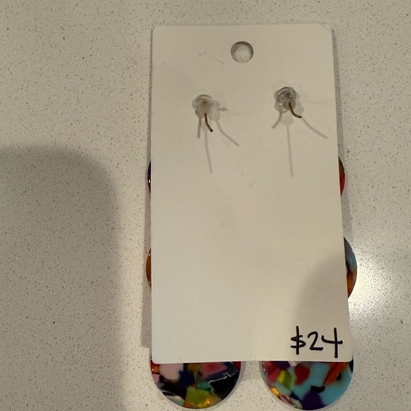 Colorful Dangle Earrings - Picture 3 of 3